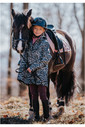 2022 Mountain Horse Junior Drops Rain Coat 0335201CDag - Black / Grey